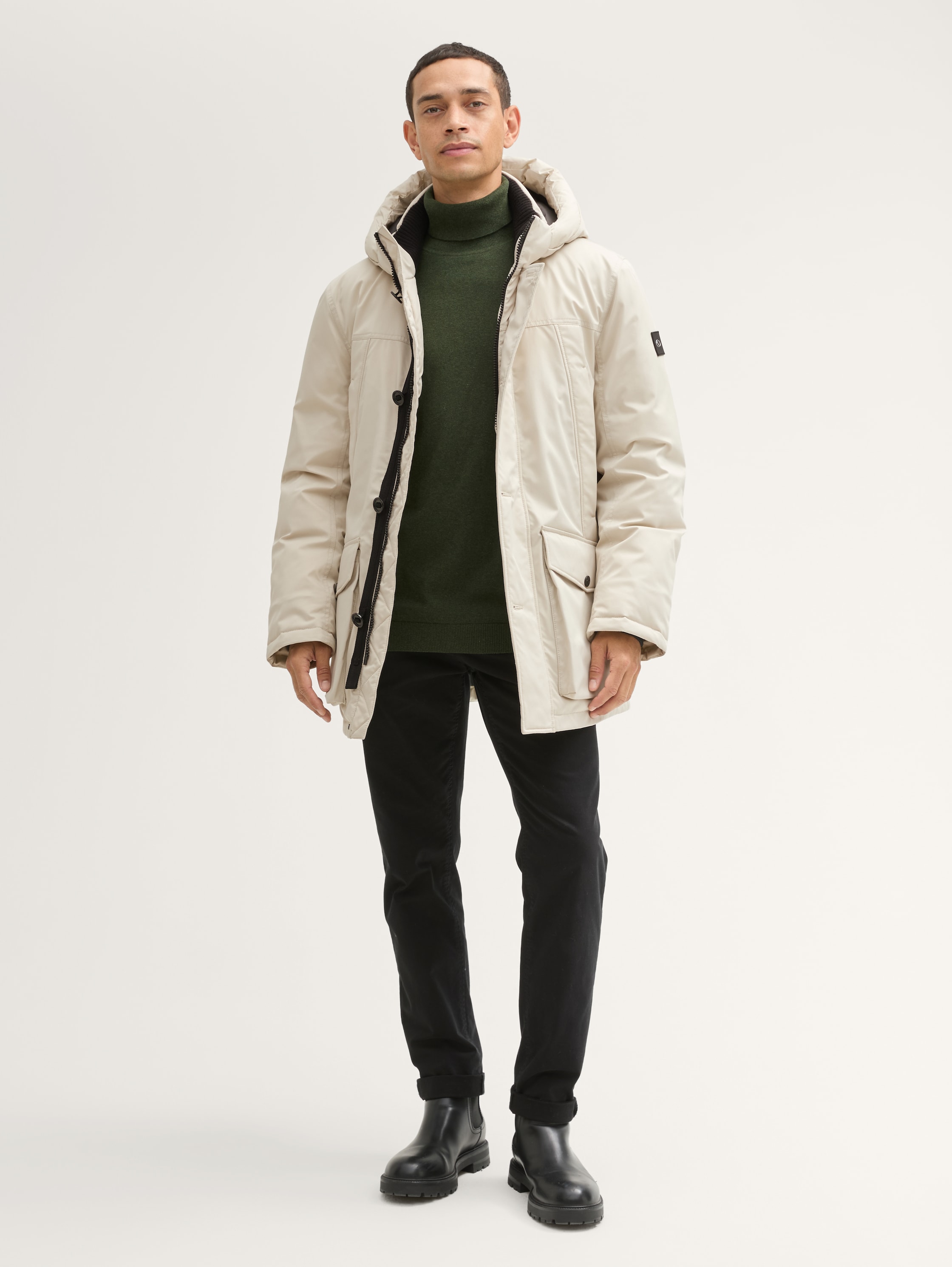 Arctic parka with detachable hood - beige_alfalfa - 
