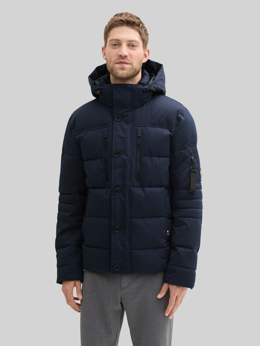 Pufferjacke mit abnehmbarer Kapuze von Men, sky captain blue