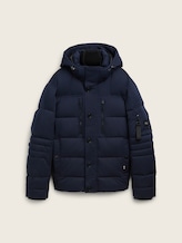 Doudoune à capuche amovible - sky captain blue - Vue de face du produit