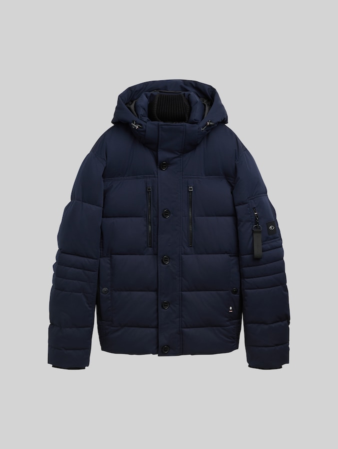 Pufferjacke mit abnehmbarer Kapuze von Men, sky captain blue