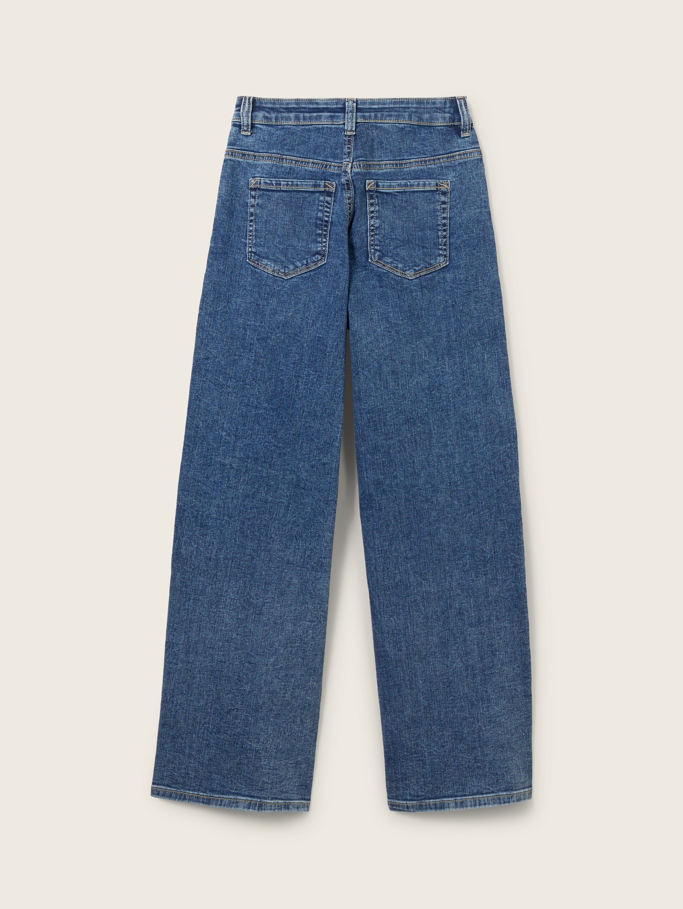 Wide-leg jeans with organic cotton - blue_denim - 