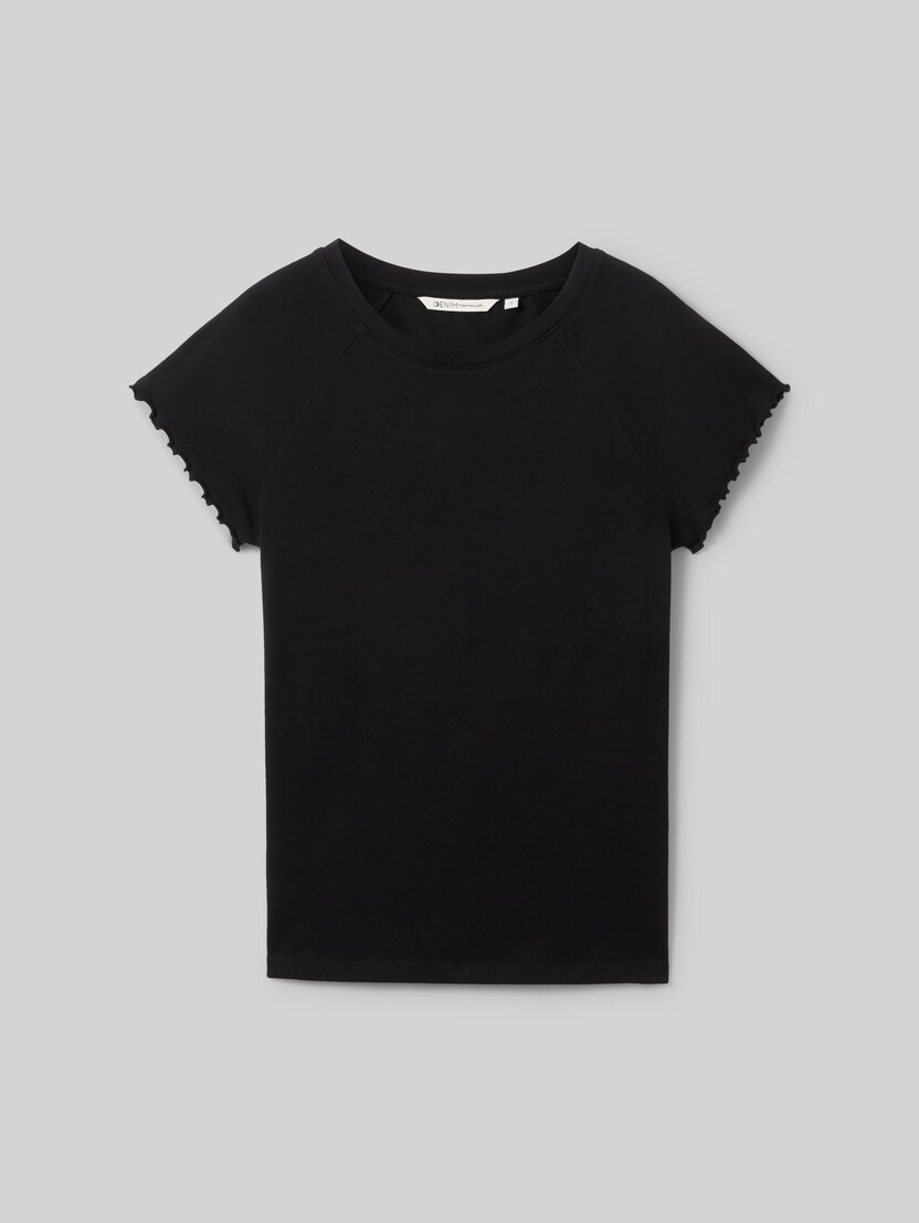 Slim fit T-shirt by Denim Female, deep black