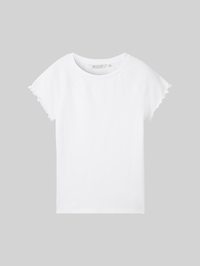 Slim Fit T-Shirt von Denim Female, White