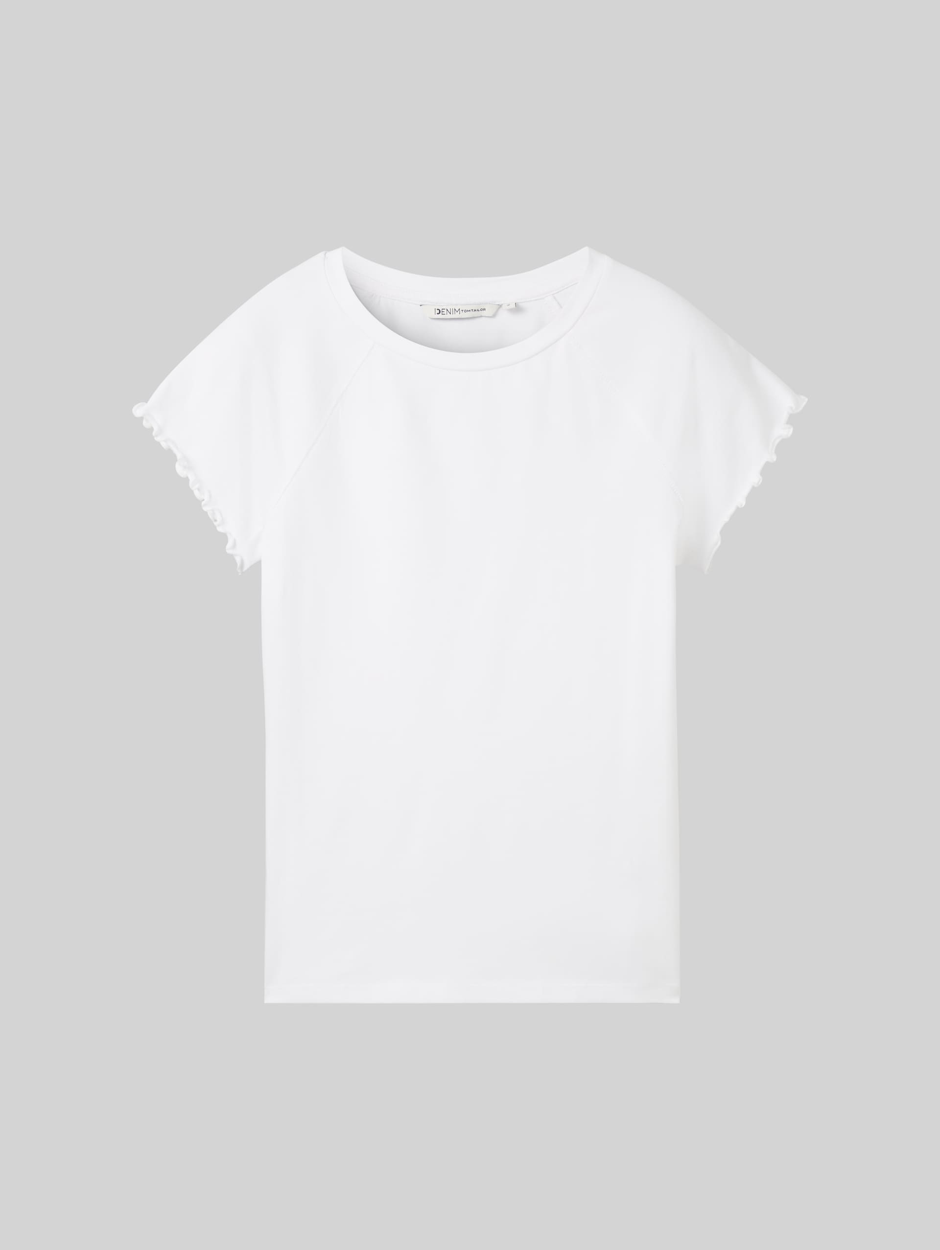Slim Fit T-Shirt - White - Vorder-Produkt-Ansicht