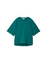 Geselecteerd, T-shirt van oversized katoen door Tom Tailor, groen
