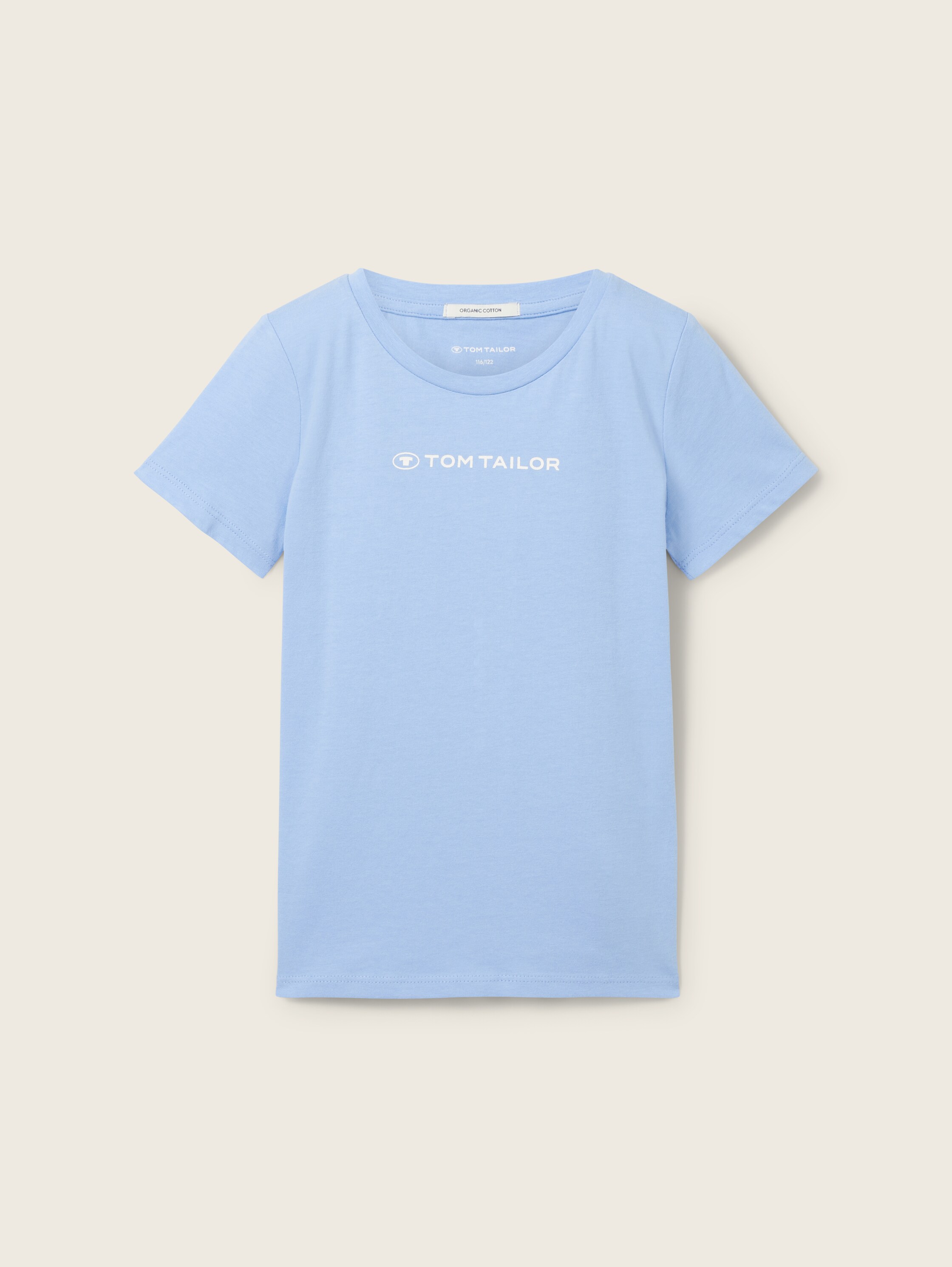 T-Shirt mit Bio-Baumwolle - blau - Produktansicht