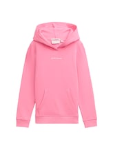 Niet geselecteerd, Hoodie sweatshirt met logoprint door , rosa