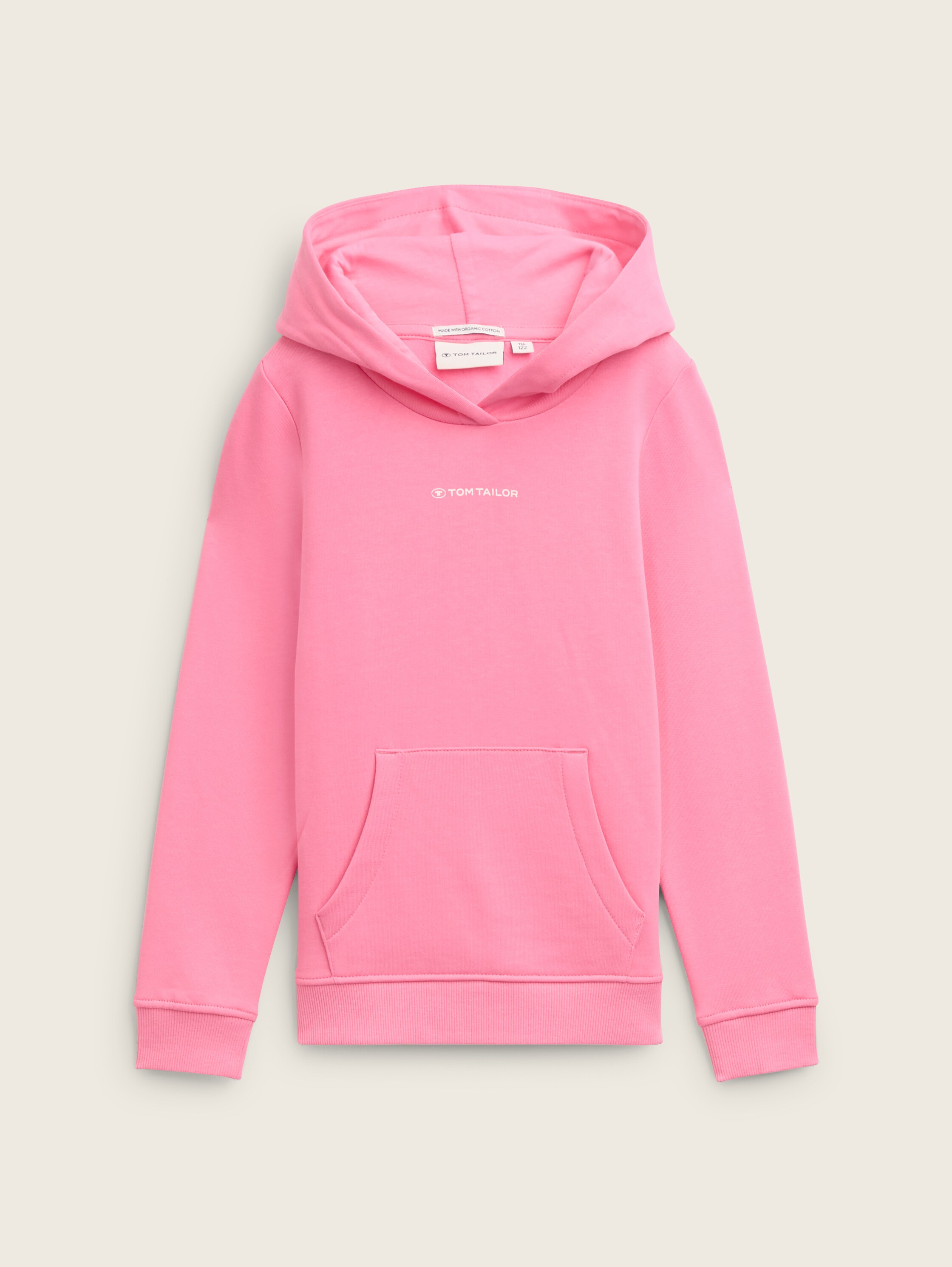 Hoodie sweatshirt with logo print - pink universe - Front product view