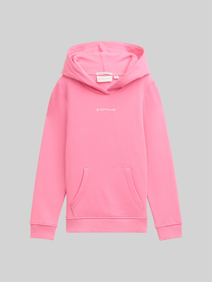 Hoodie-sweatshirt met logoprint door Mini Girls, pink universe