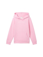Niet geselecteerd, Hoodie sweatshirt met logoprint door , rosa
