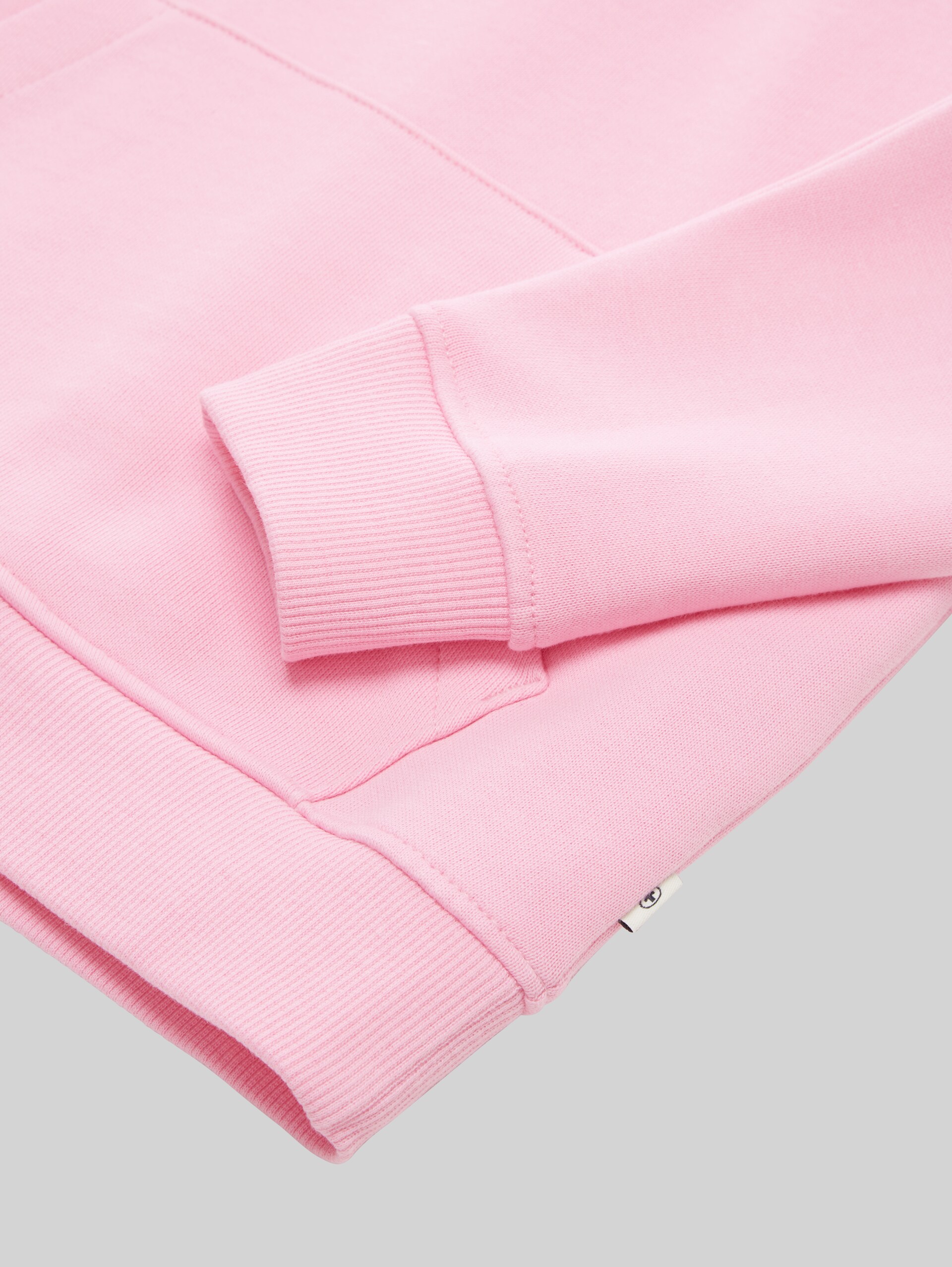 Hoodie met logoprint - fresh summertime pink - Detailaanzicht model