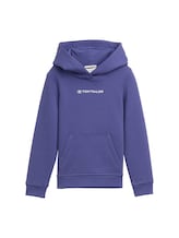 Niet geselecteerd, Hoodie sweatshirt met logoprint door , blauw