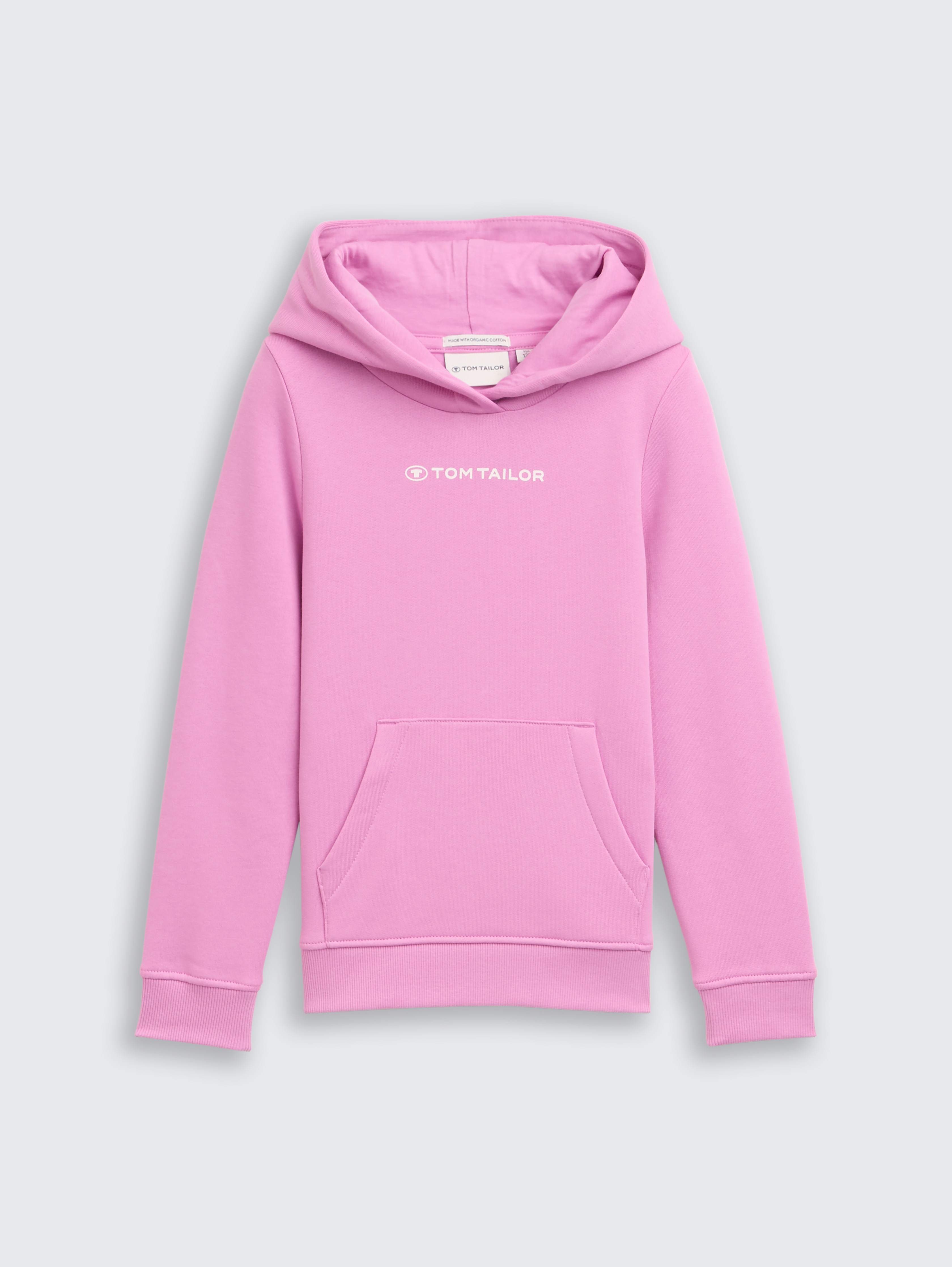 Hoodie Sweatshirt mit Logo-Print von Mini Girls, flashy mauve