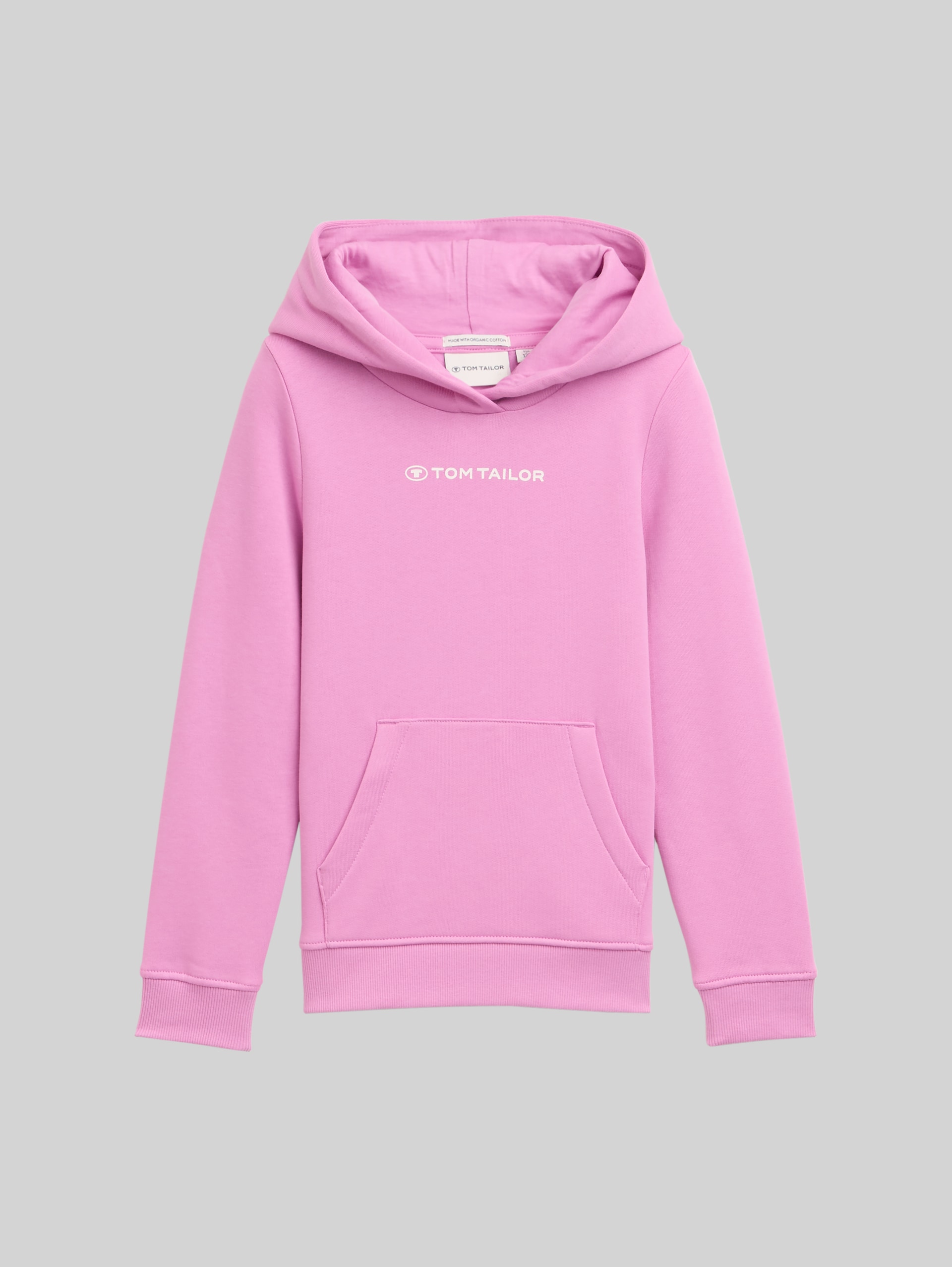 Hoodie Sweatshirt with logo print - flashy mauve - Front product view