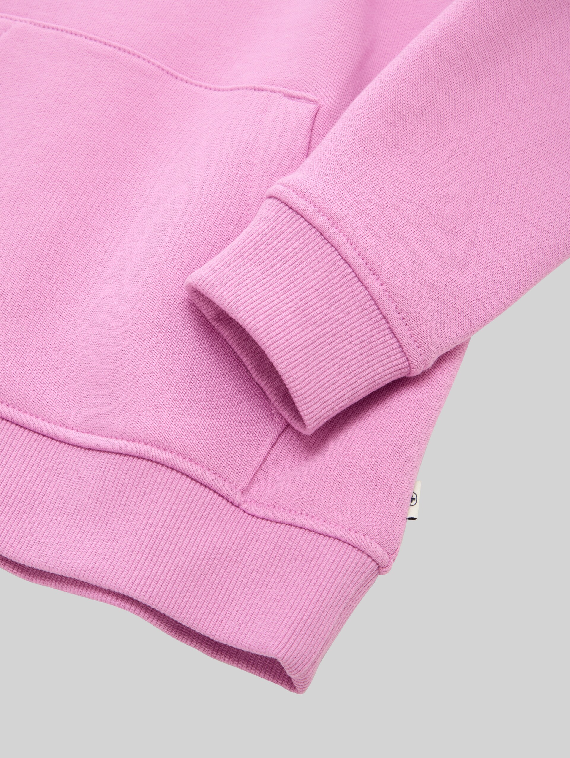 Hoodie Sweatshirt with logo print - flashy mauve - Detail model view