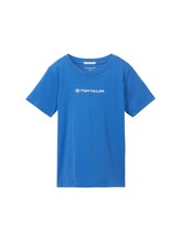 Geselecteerd, T-shirt van biologisch katoen door Tom Tailor, blauw