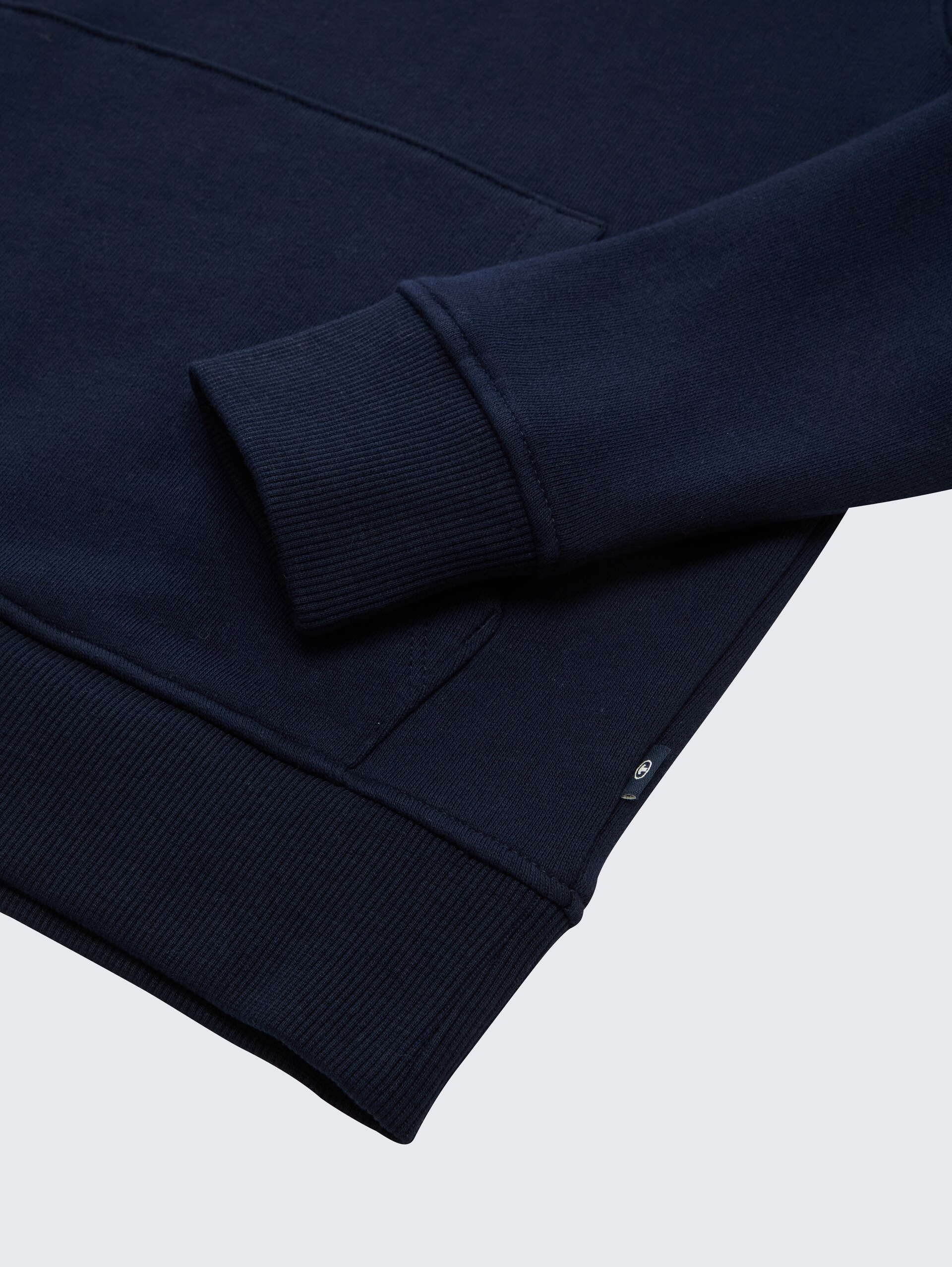 Hoodie Sweatshirt mit Logo-Print - sky captain blue - Detail-Model-Ansicht