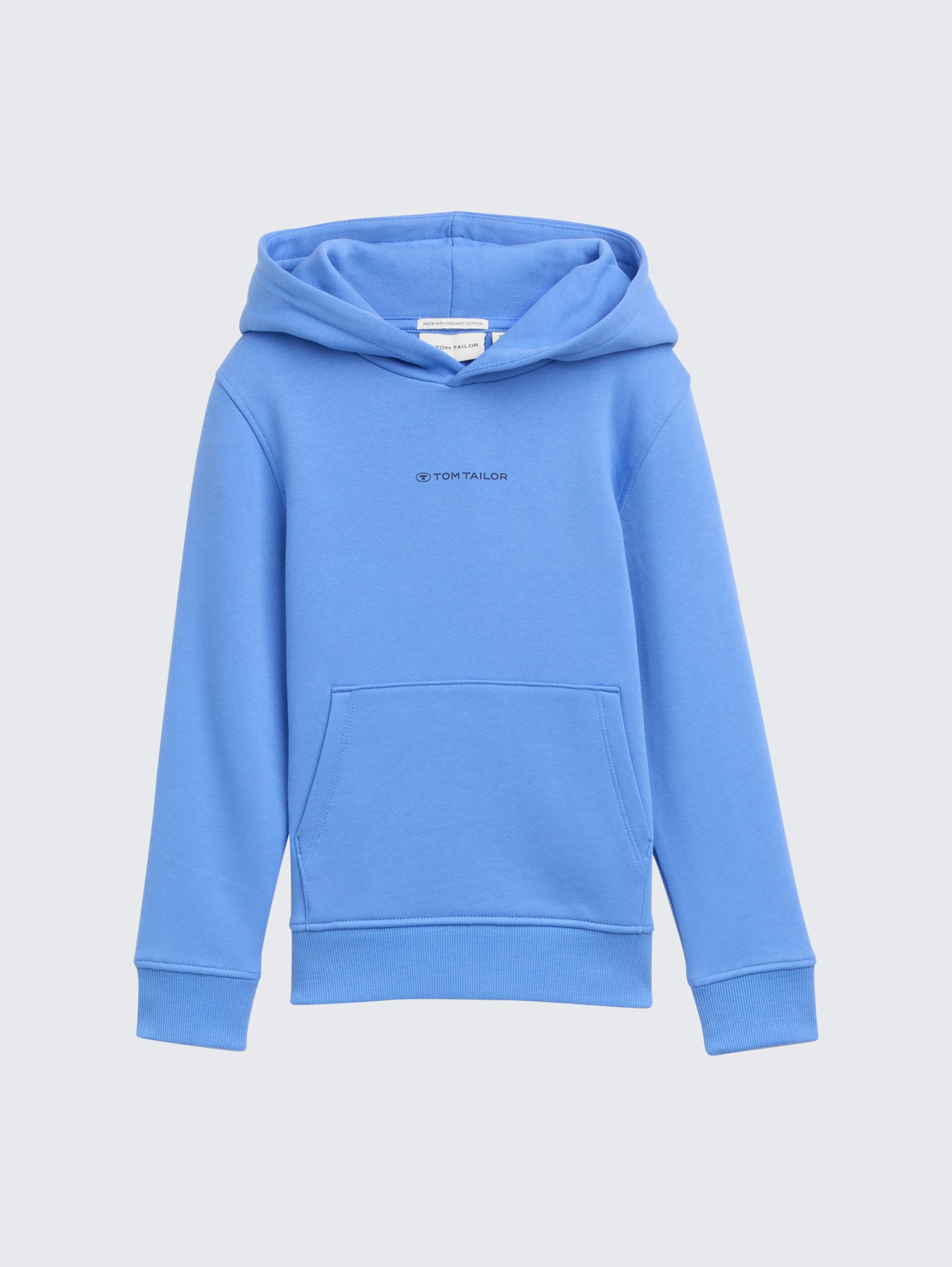 Hoodie Sweatshirt mit Logo-Print - soft mid blue - Vorder-Produkt-Ansicht