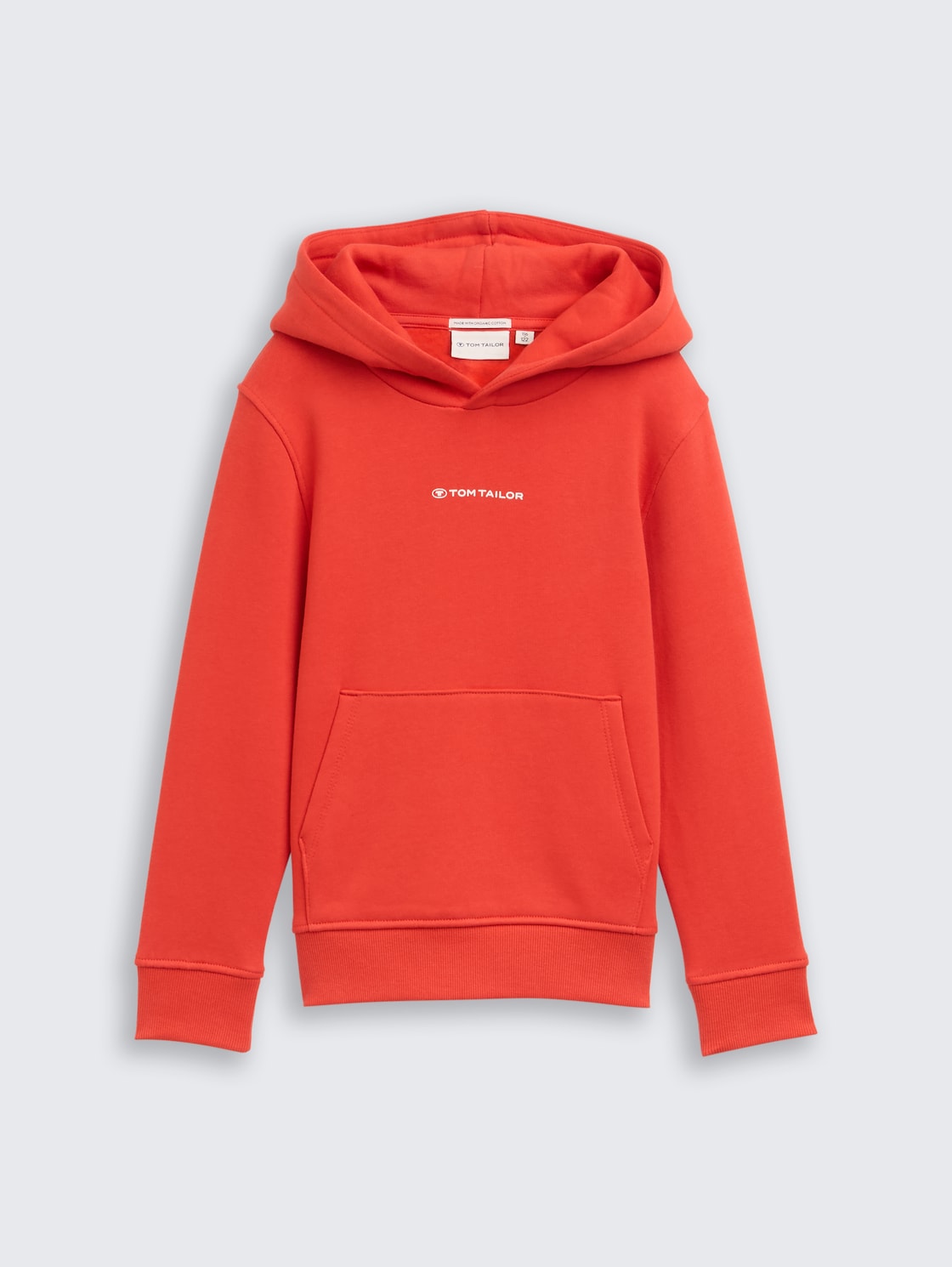 Hoodie Sweatshirt mit Logo-Print - soft red - Vorder-Produkt-Ansicht
