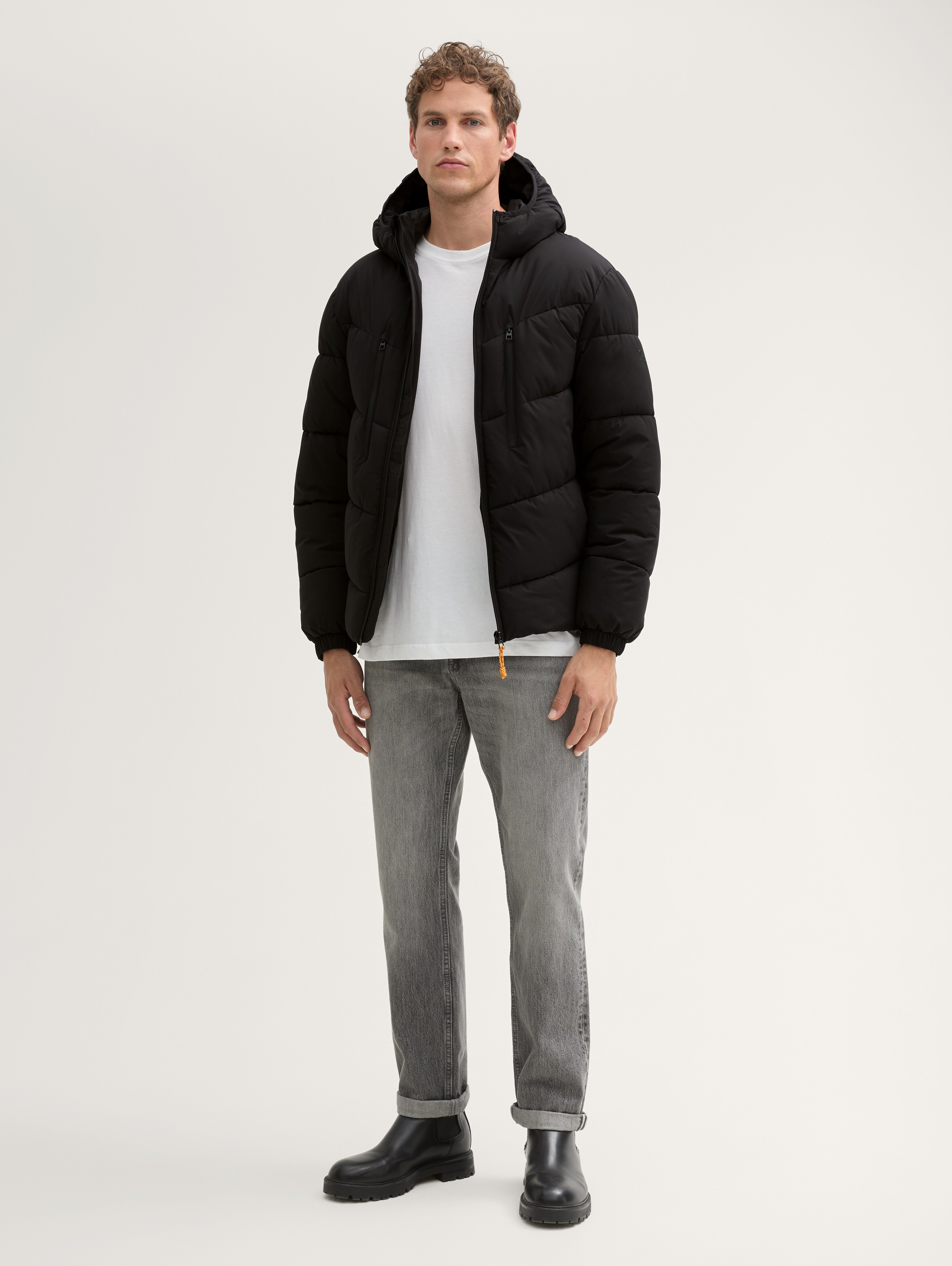 Puffer jacket with hood by Tom Tailor