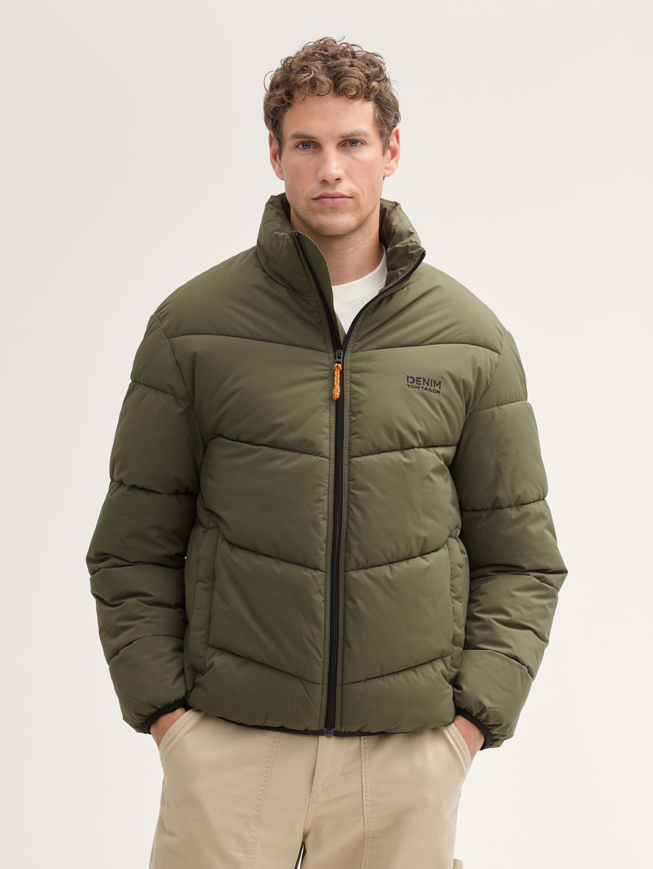 Wasserabweisende Pufferjacke - urban_olive_green - 