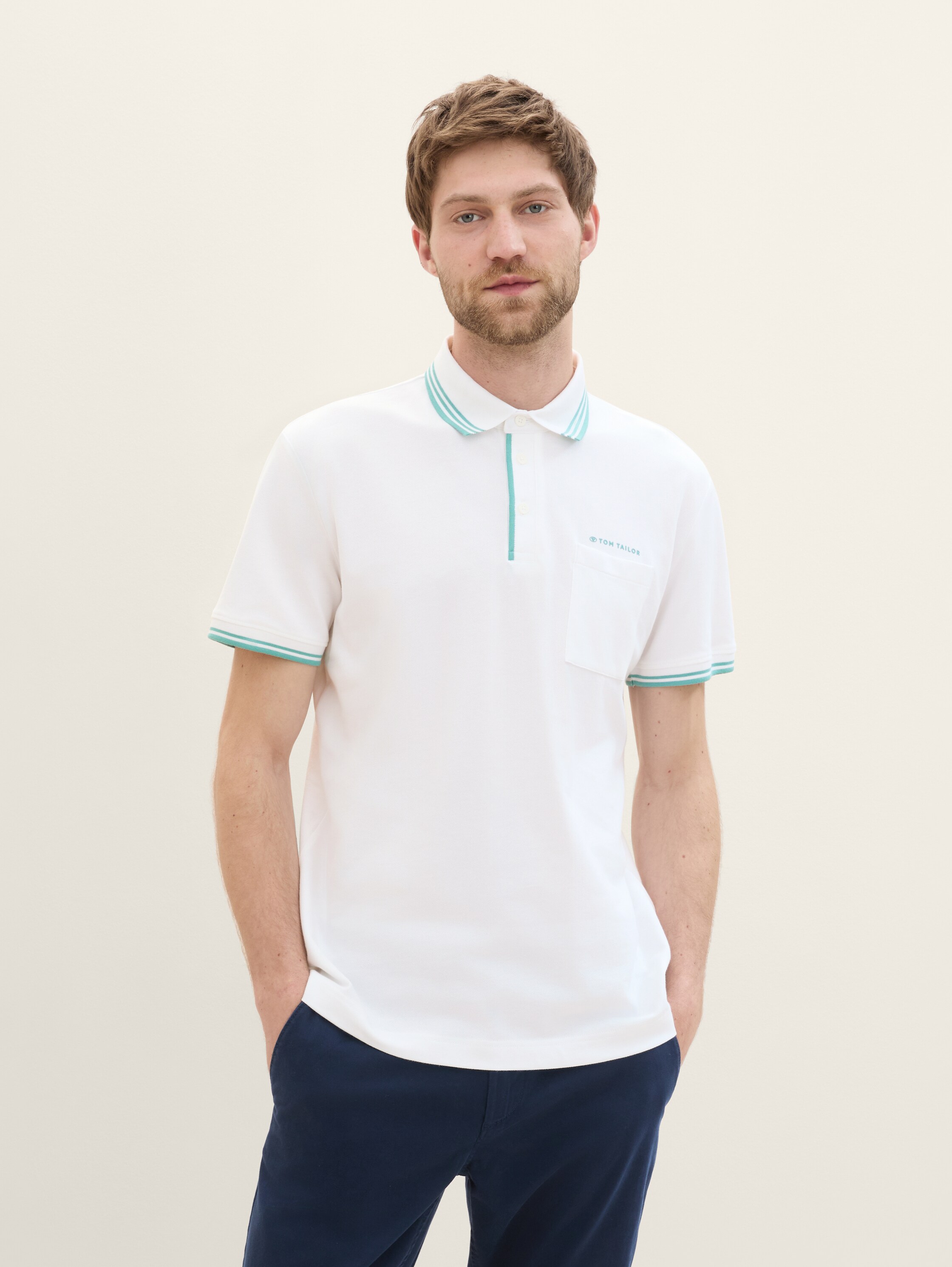 Poloshirt mit Brusttasche - 1