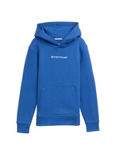 Niet geselecteerd, Hoodie sweatshirt met logoprint door , blauw