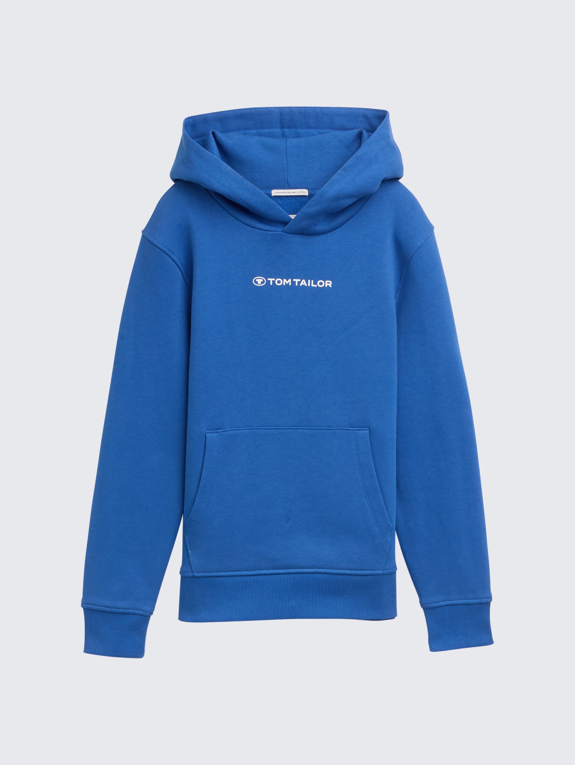 Hoodie Sweatshirt mit Logo-Print - soft sapphire blue - Vorder-Produkt-Ansicht