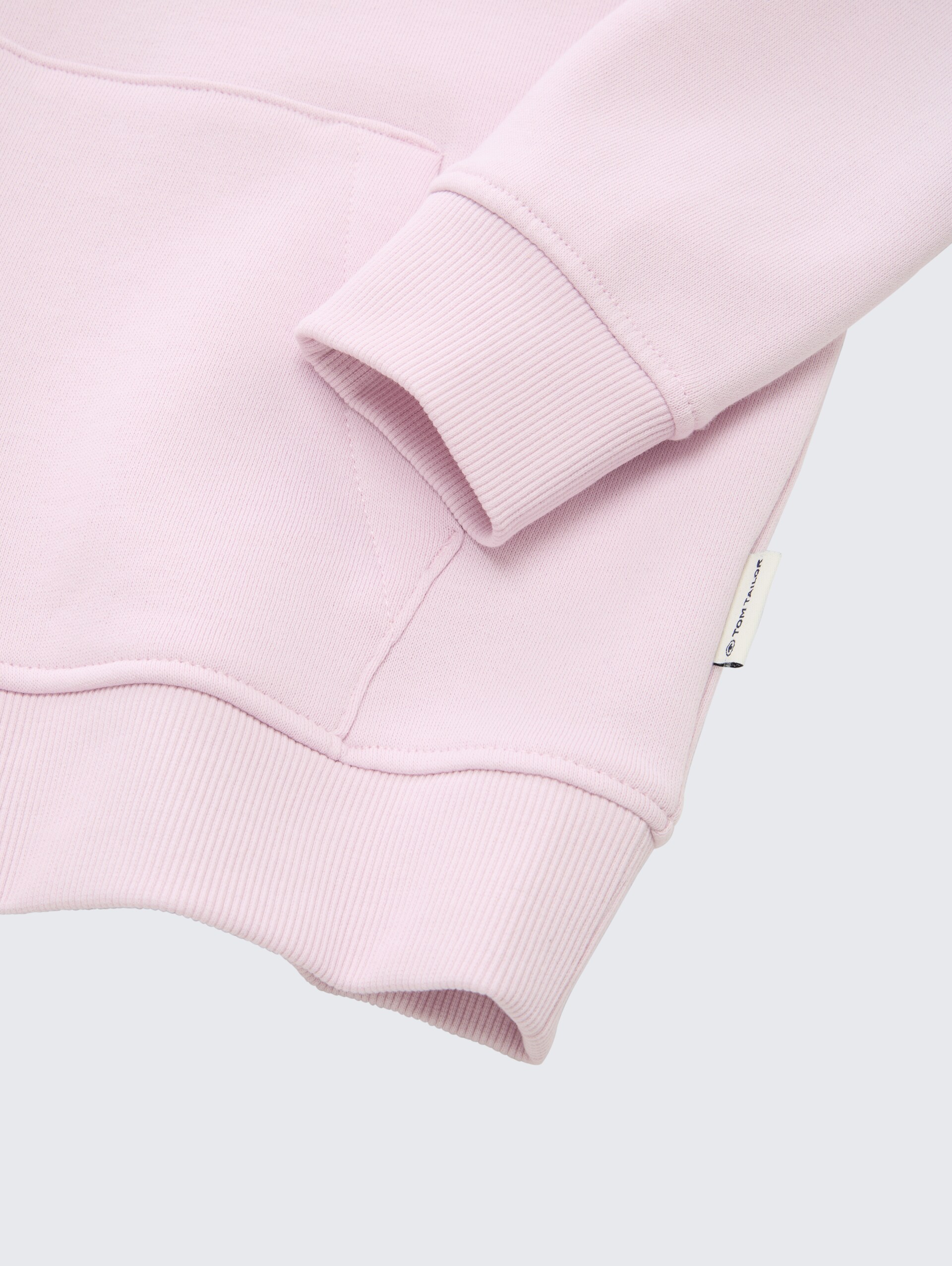 Hoodie Sweatshirt mit Logo-Print - breeze rose - Detail-Model-Ansicht