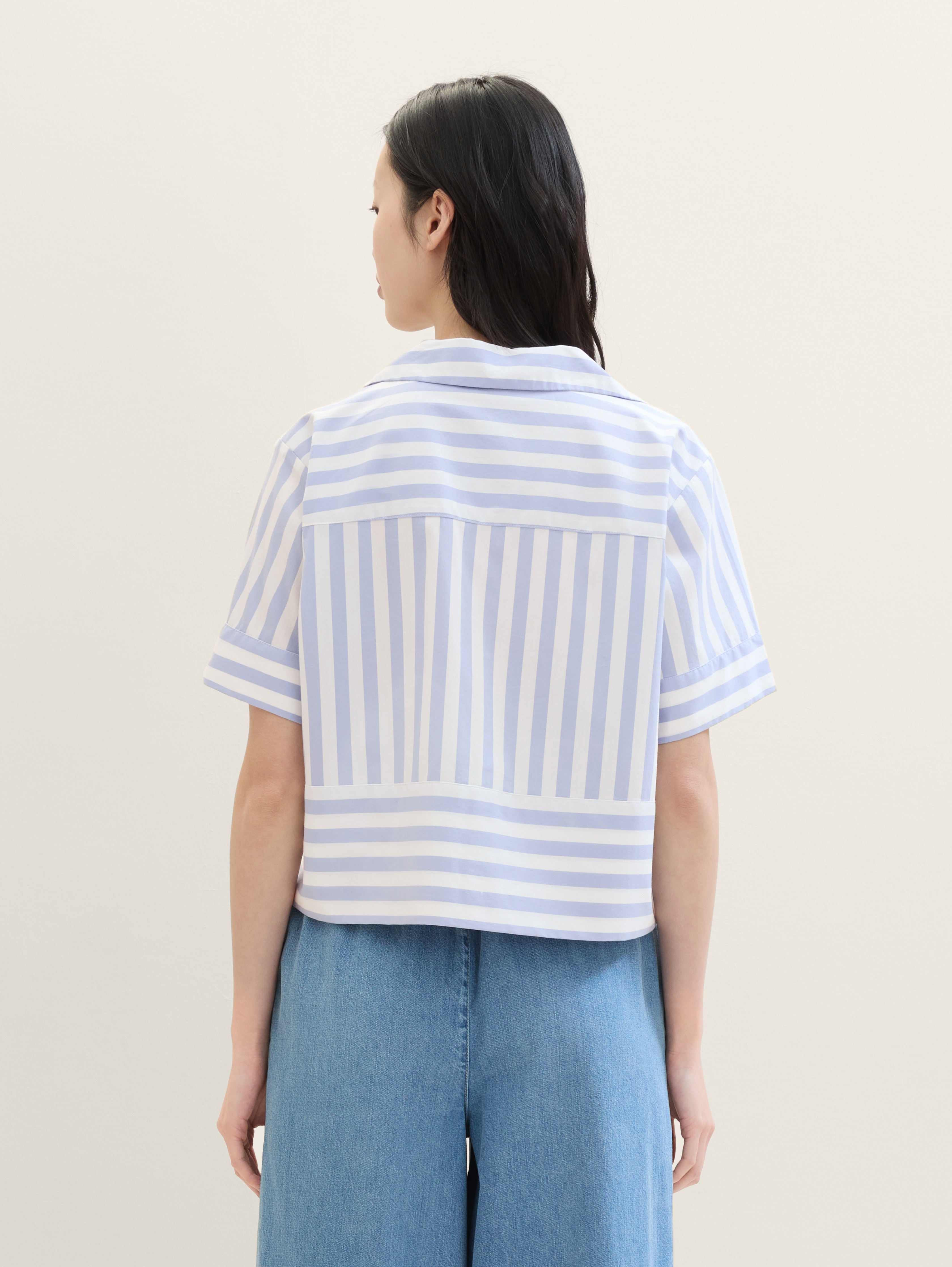 Shirt blouse with stripe pattern by Tom Tailor