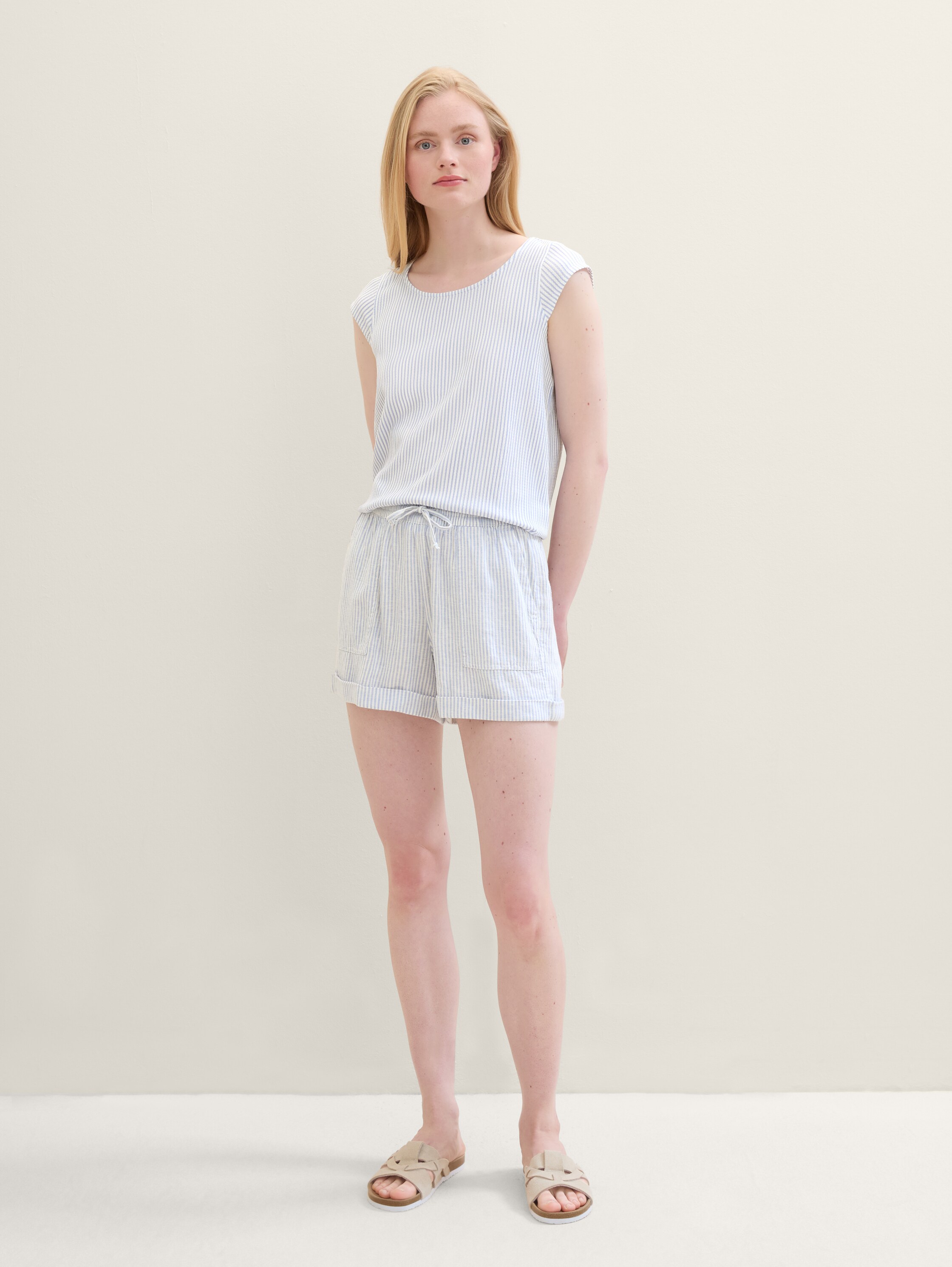 Shorts mit Leinen - 2