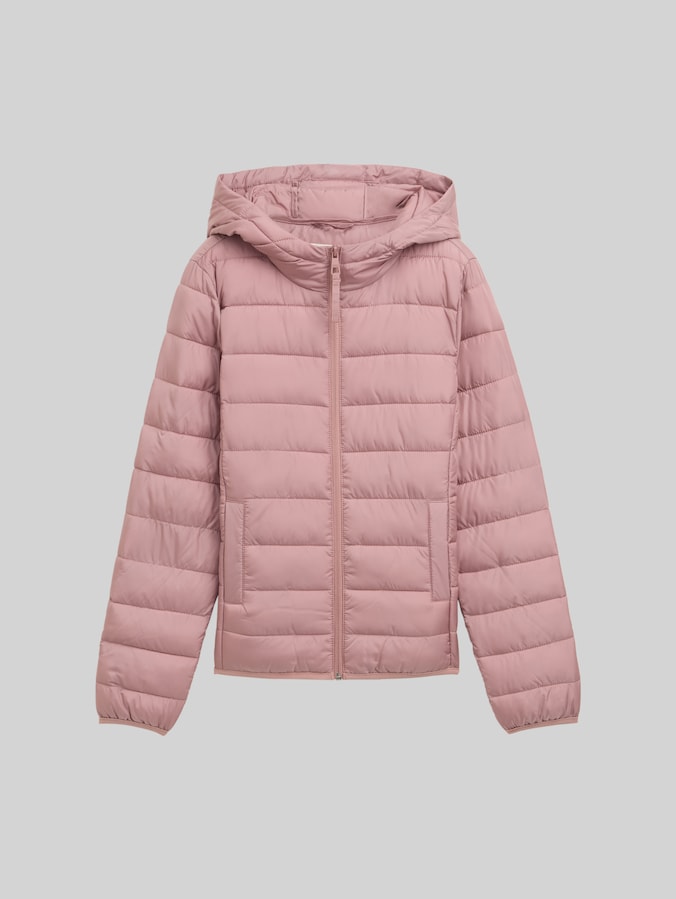 Lightweight Steppjacke mit Kapuze von Denim Female, bristly rose