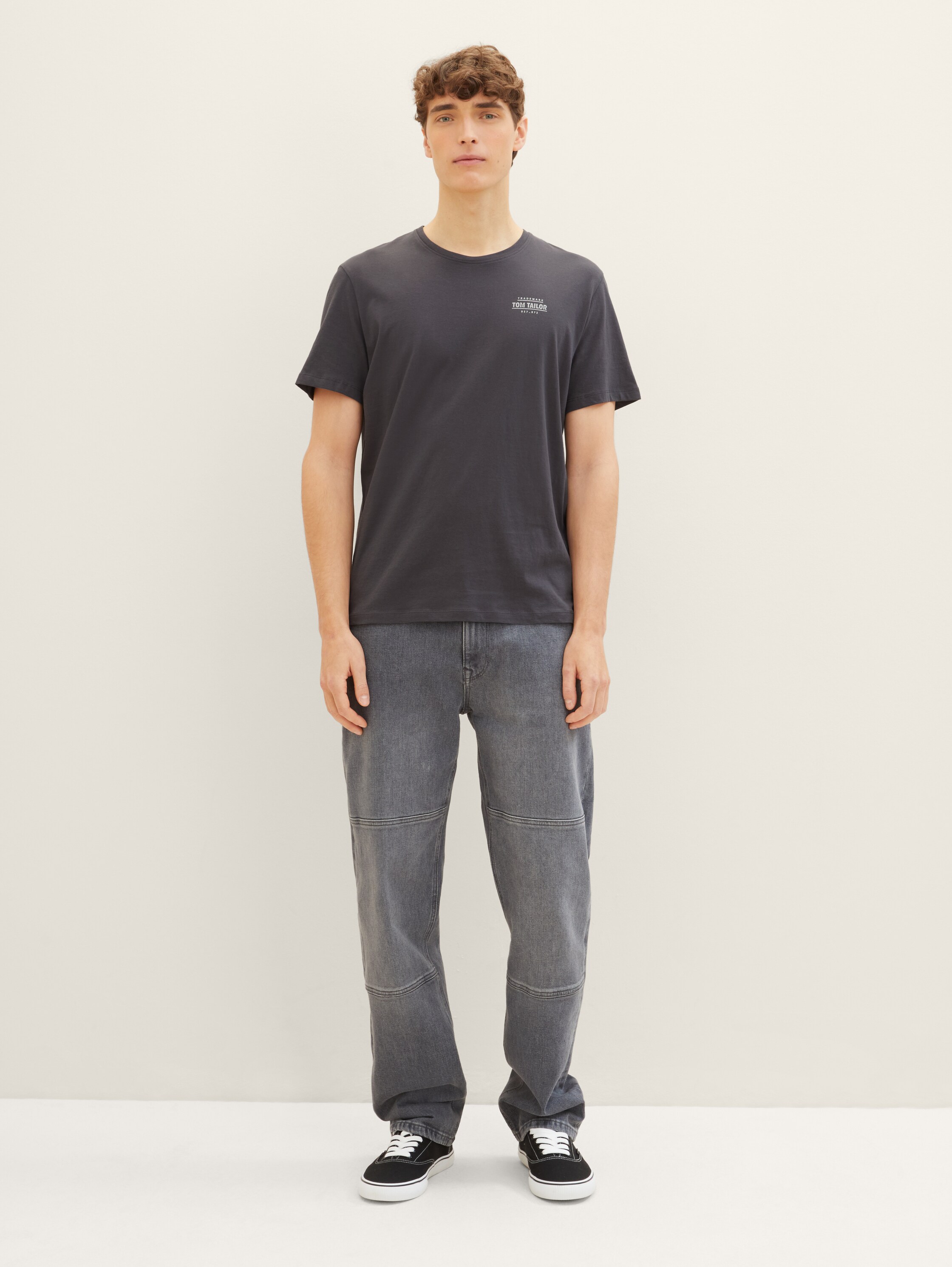 T-shirt met logo-print - tarmac_grey - 