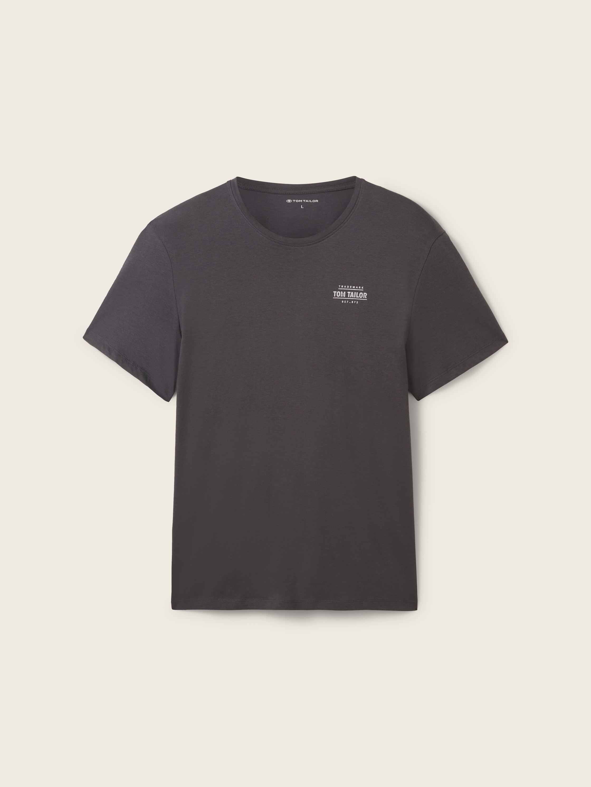 T-shirt met logo-print - tarmac_grey - 