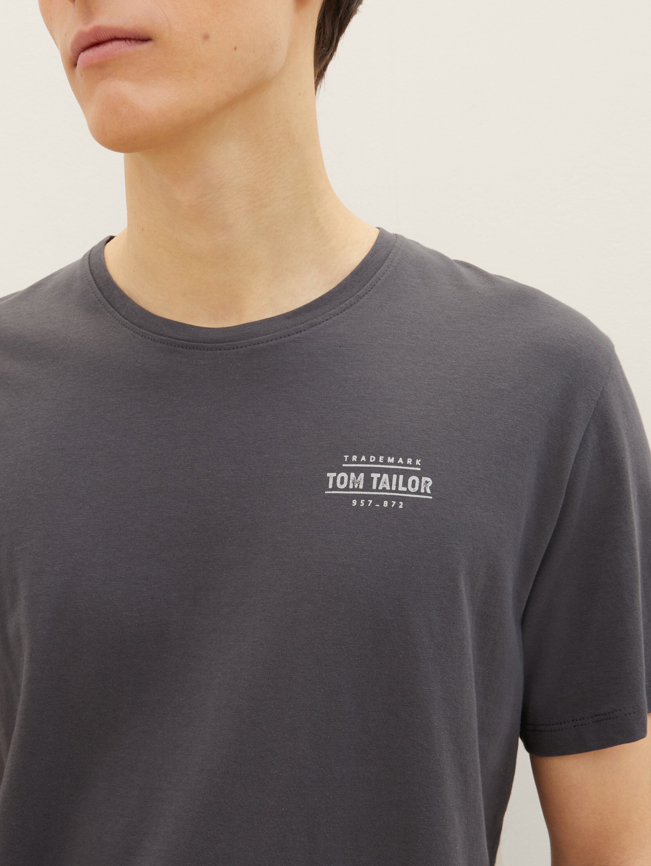T-shirt met logo-print - tarmac_grey - 