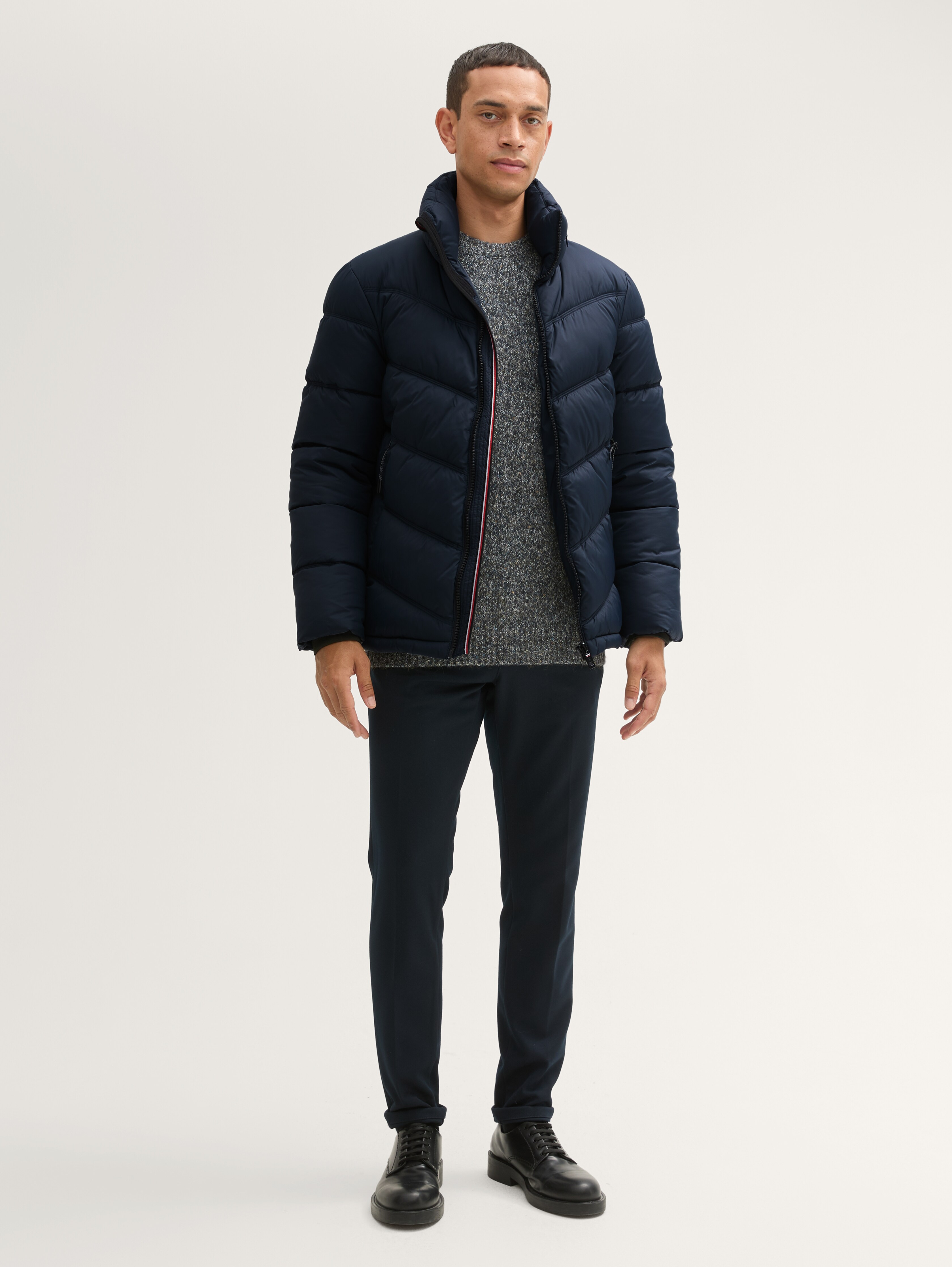 Puffer jacket with a stowable hood by Tom Tailor