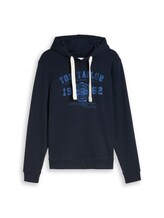 Nicht ausgewählt, Hoodie Sweatshirt mit Logo Print von Tom Tailor, blau