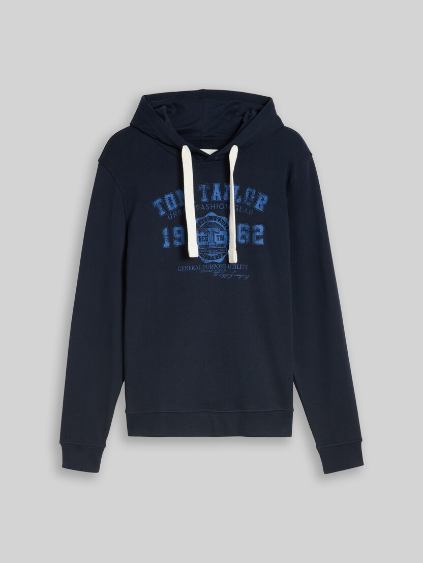 Hoodie Sweatshirt mit Logo Print von Men, Dark Navy Blue