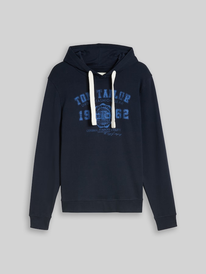 Hoodie Sweatshirt mit Logo Print von Men, Dark Navy Blue