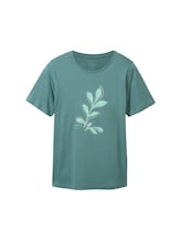 Selected, Plus - T-shirt with a print by Tom Tailor, green