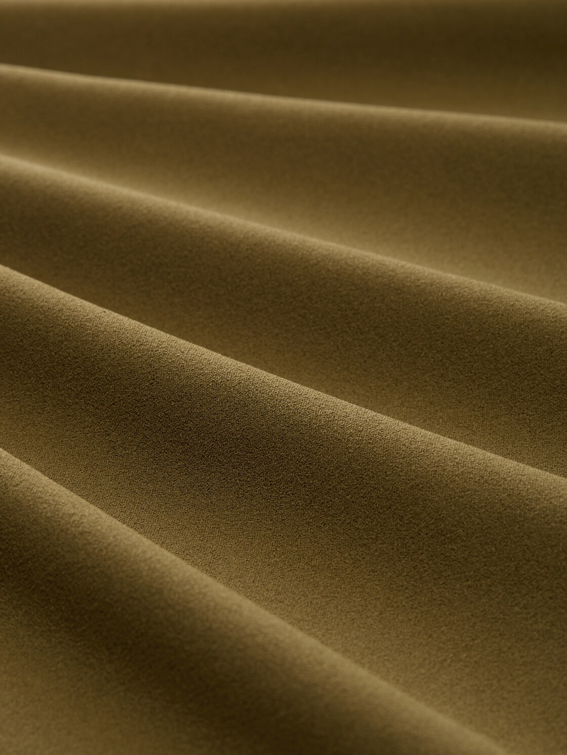 High Waist Culotte Hose - Golden Olive Green - Material-Ansicht