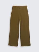 Culottebroek met hoge taille - Golden Olive Green - Product vooraanzicht
