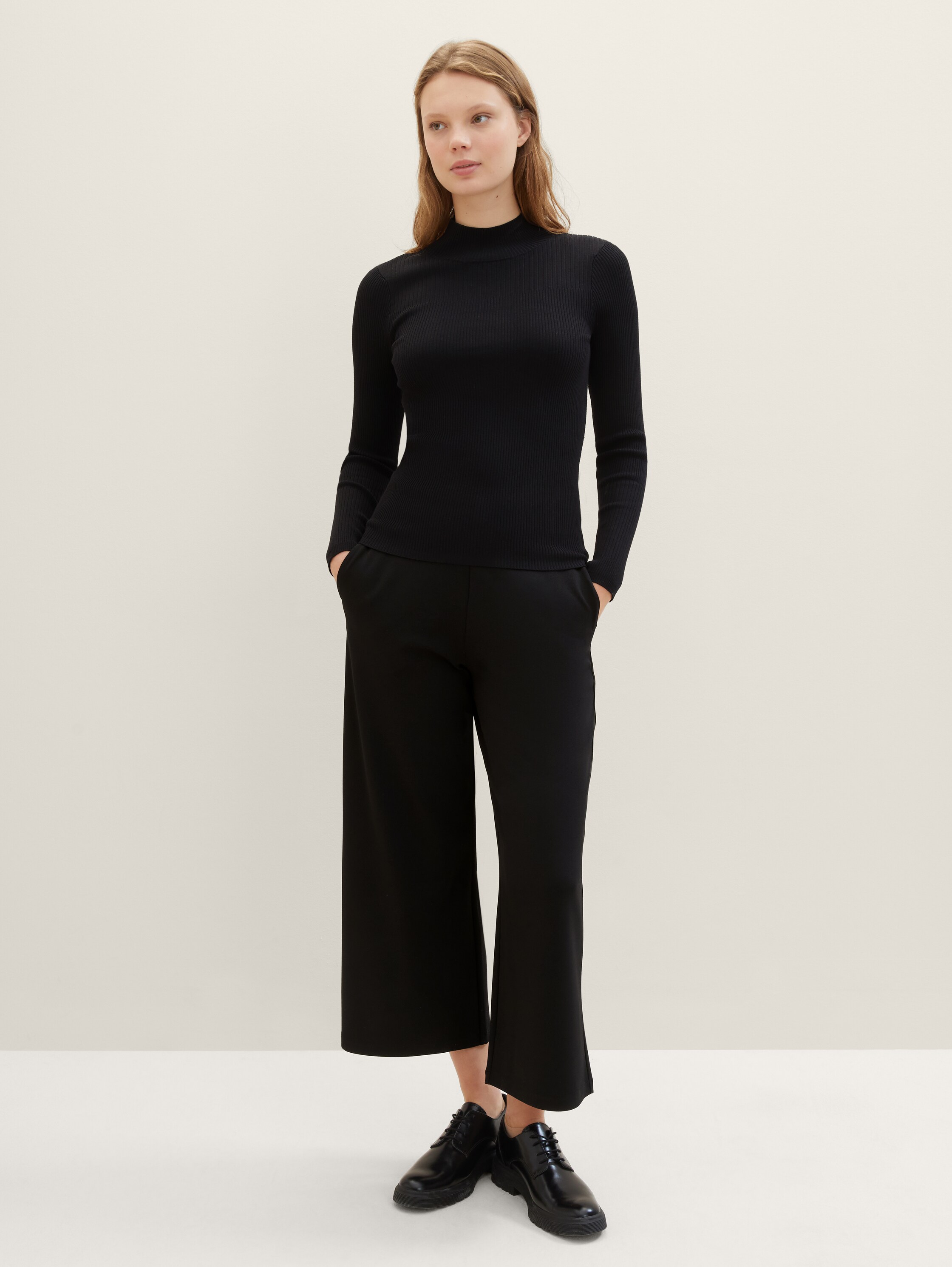 High Waist Culotte Hose - 1