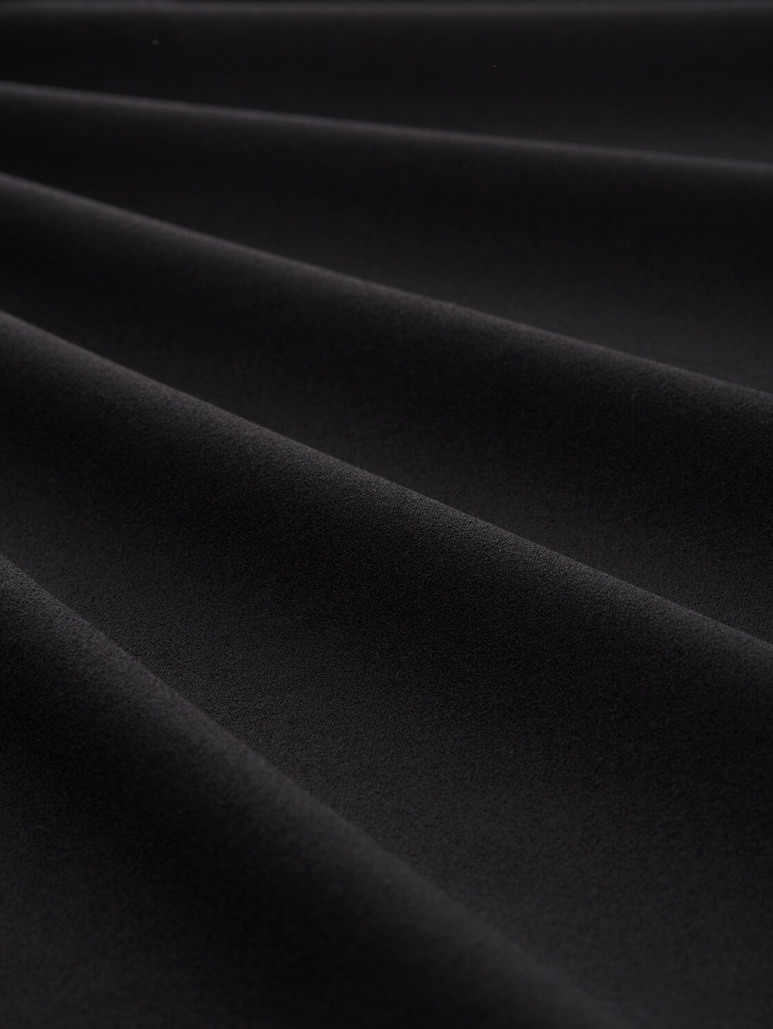 High Waist Culotte Hose - deep black - Material-Ansicht