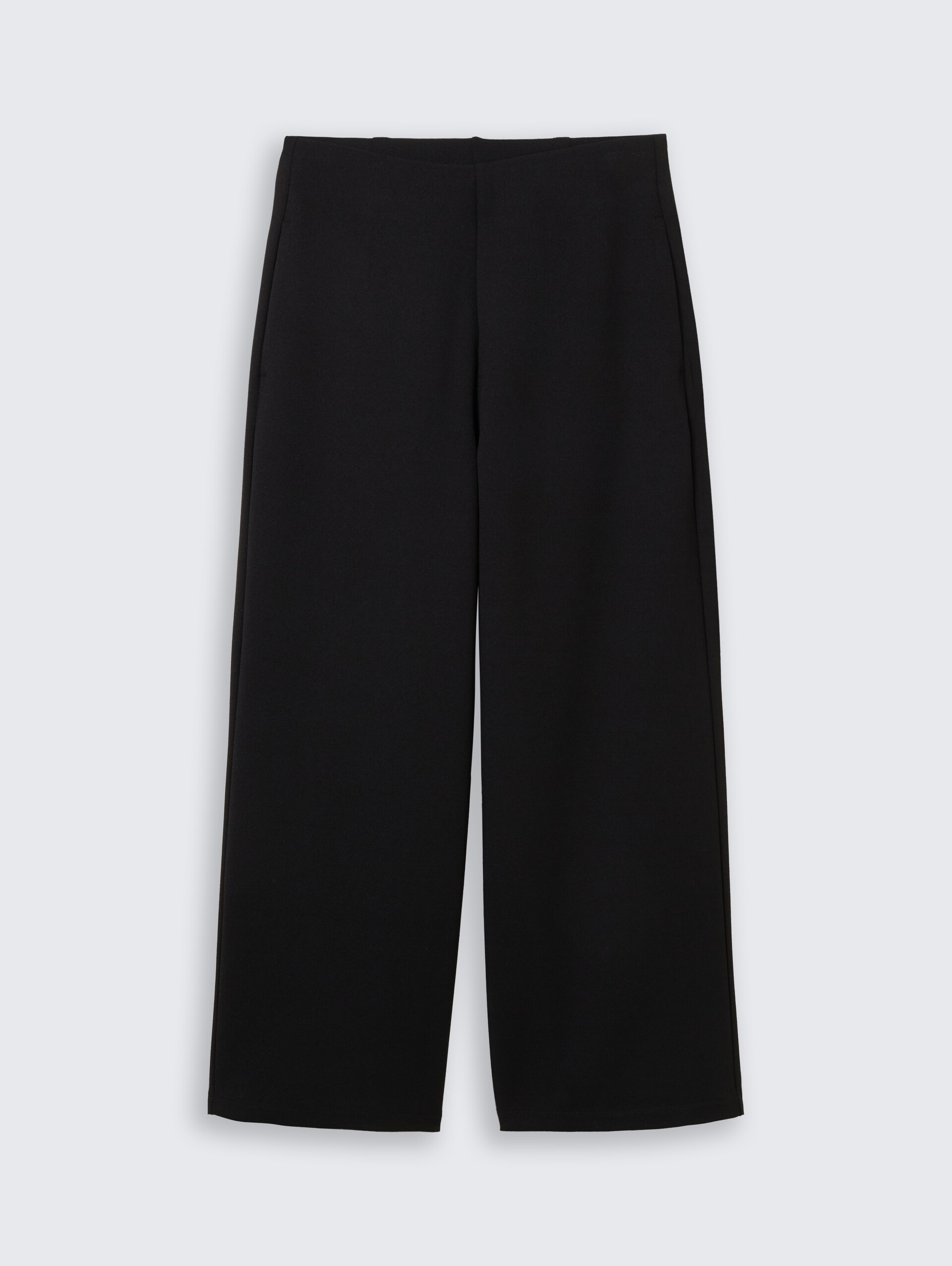 High Waist Culotte Hose - deep black - Vorder-Produkt-Ansicht