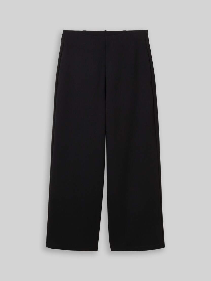 Culotte met hoge taille door Denim Female, deep black