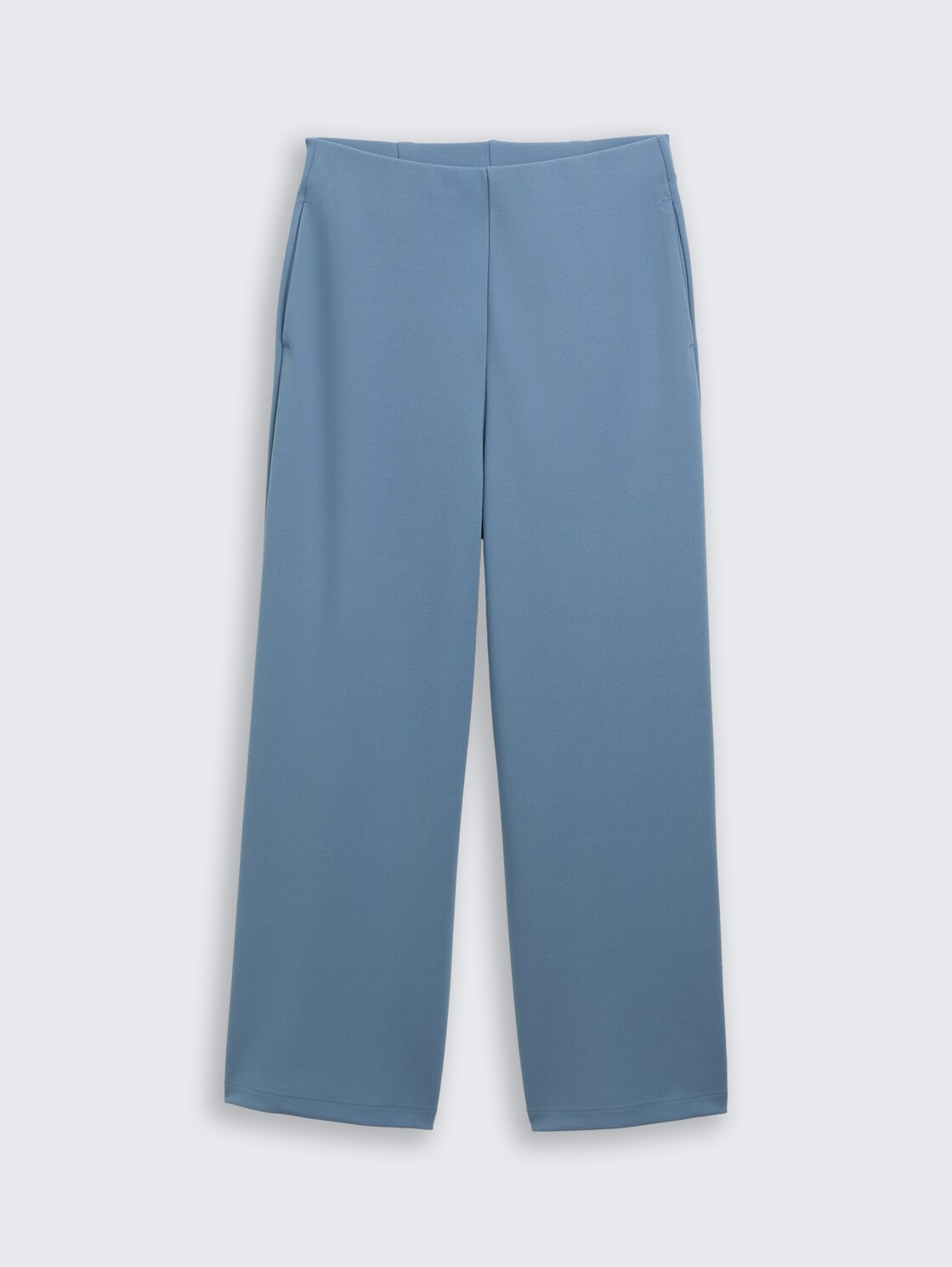 High Waist Culotte Hose - dusty denim blue - Vorder-Produkt-Ansicht
