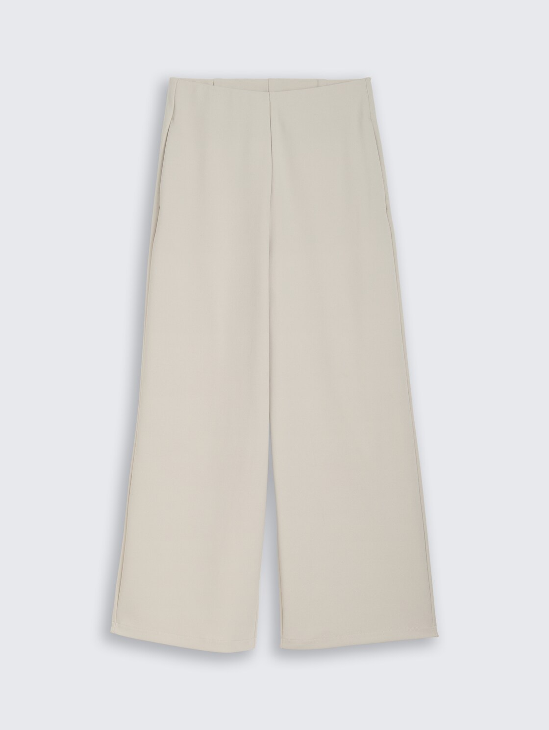 High Waist Culotte Hose - cloud grey - Vorder-Produkt-Ansicht