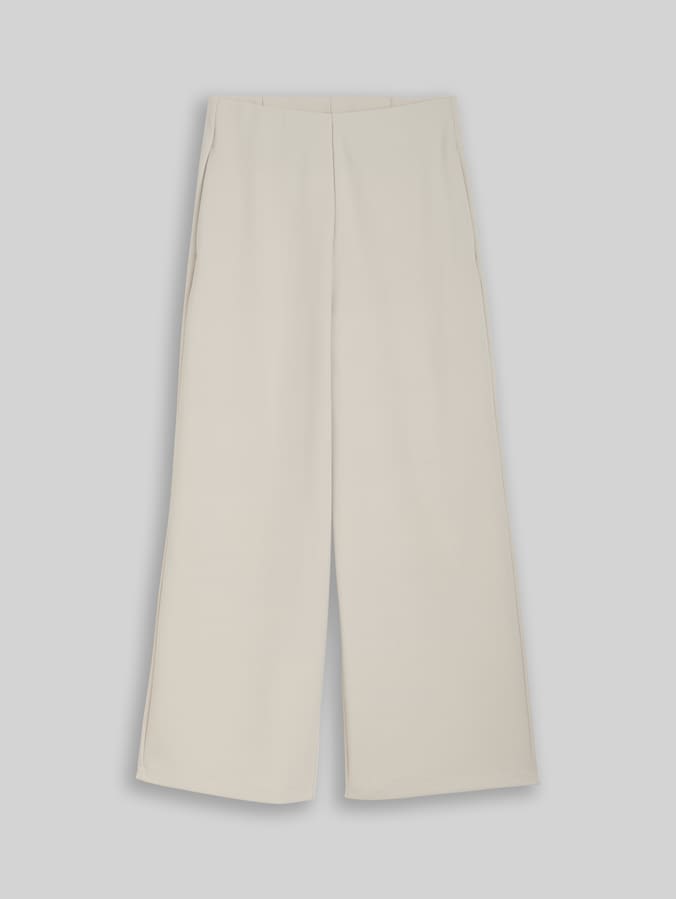 Culotte met hoge taille door Denim Female, cloud grey
