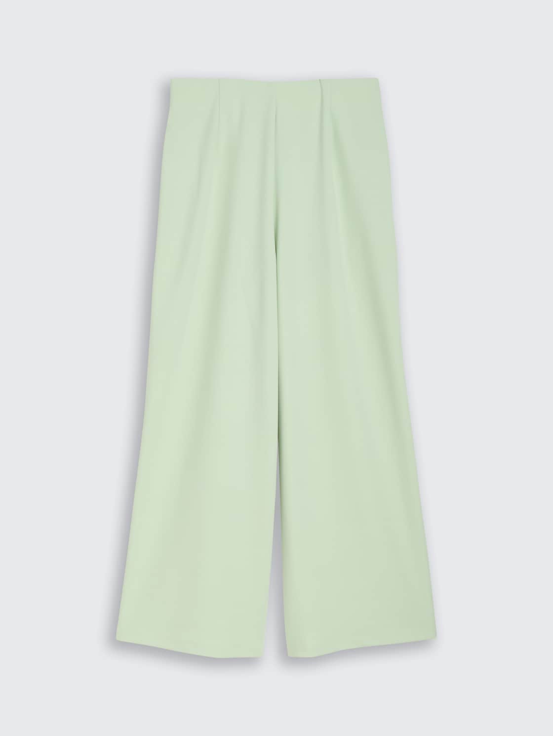 High Waist Culotte Hose - light matcha green - Vorder-Produkt-Ansicht